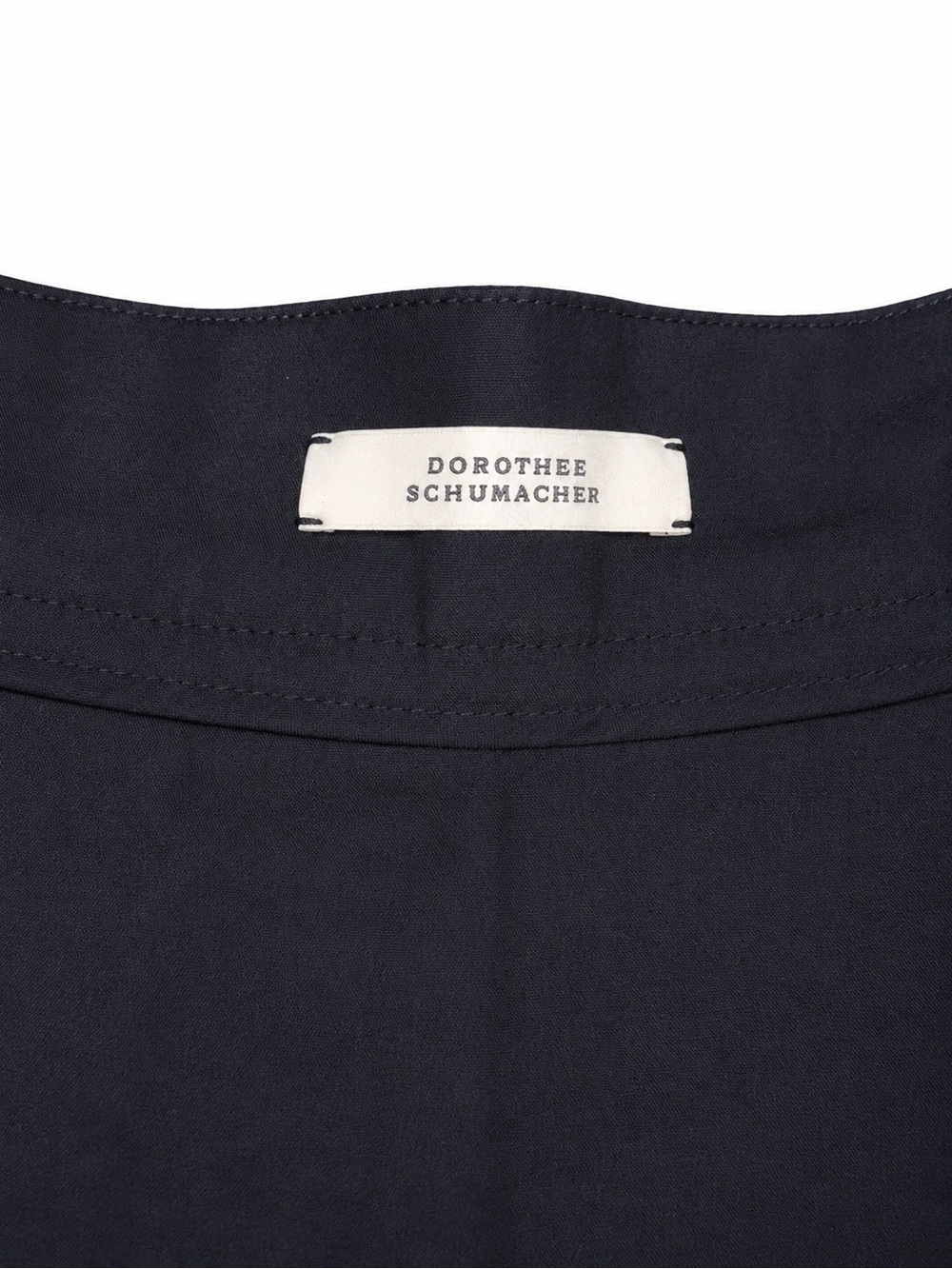 Dorothee Schumacher Black Midi Skirt Belted A-Line Cotton Blend Size 0 Germany - Picture 9 of 11